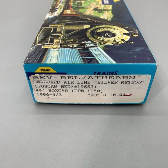 Vintage HO Athearn Bev-Bel Seaboard 19663 40’ Boxcar Train Car Kit Silver Meteor - Picture 2 of 9